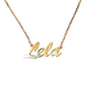 🌟HP🌟Gold Personalized Lela Name Necklace